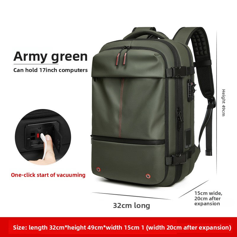 Men's Backpack Anti-Theft Computer Backpack Business Commuting Outdoor Travel Bag Vacuum Compression Backpack Customization