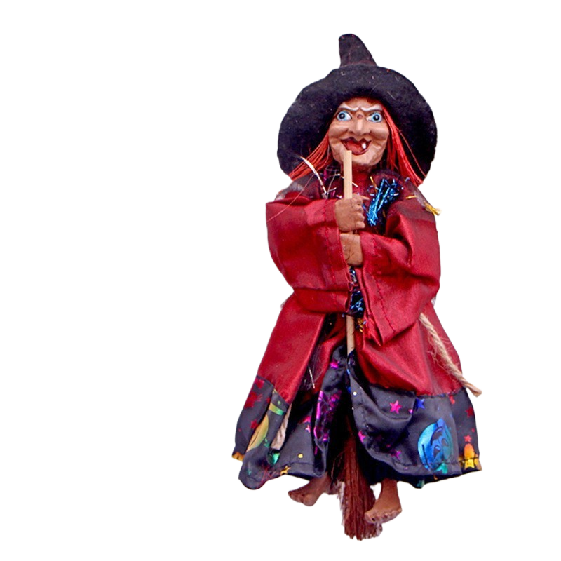 Halloween bar vintage witch ornaments broom haunted