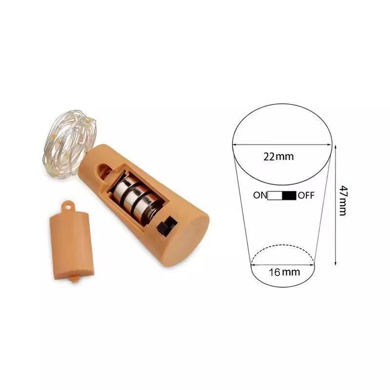 LED Wine Bottle Stopper Copper Wire Light String Decoration