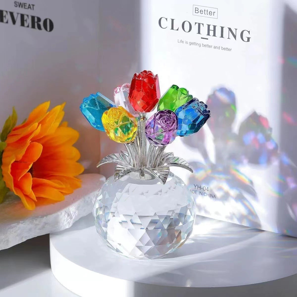 Crystal Rose Home Decor Gift