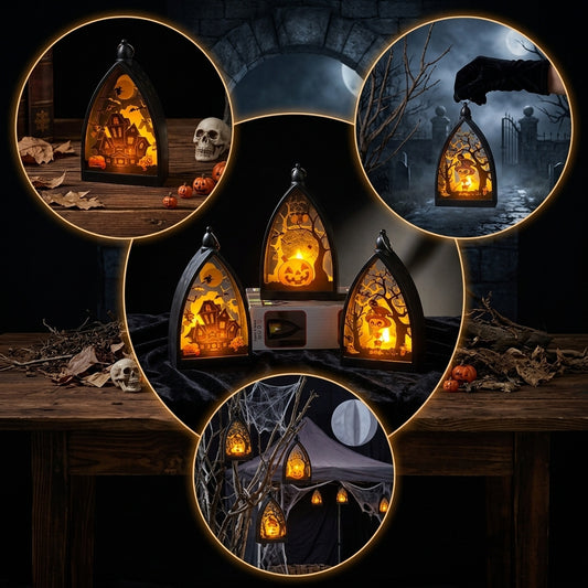 Pumpkin Haunted House Skull Decoration Atmosphere Light
