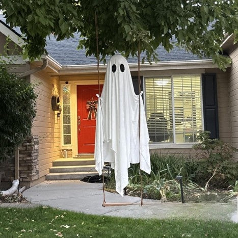 Glowing Swing Ghost Halloween Decoration Prop
