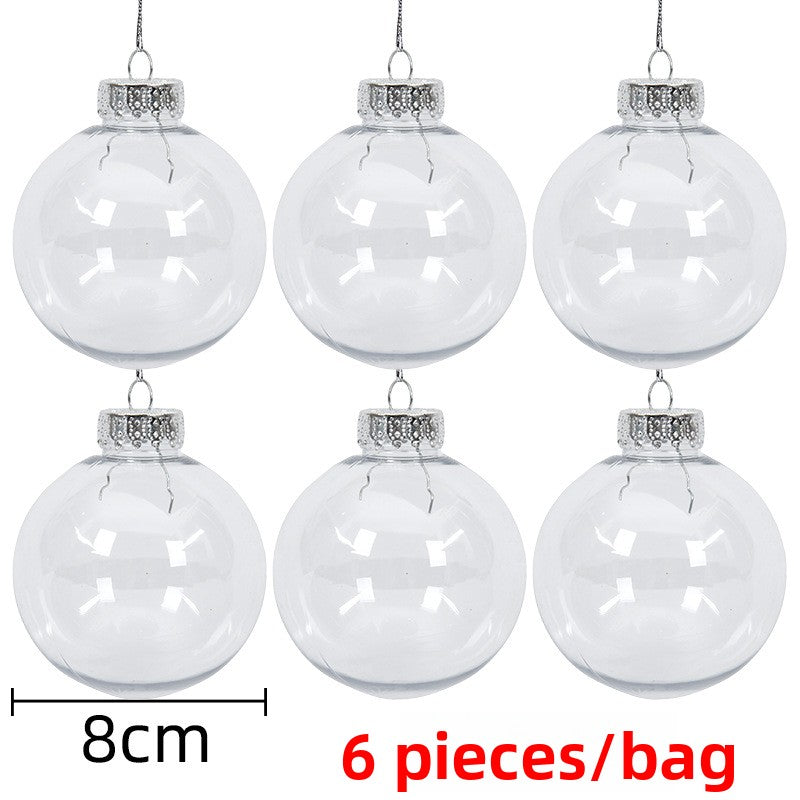 Transparent hollow Christmas ball pendant