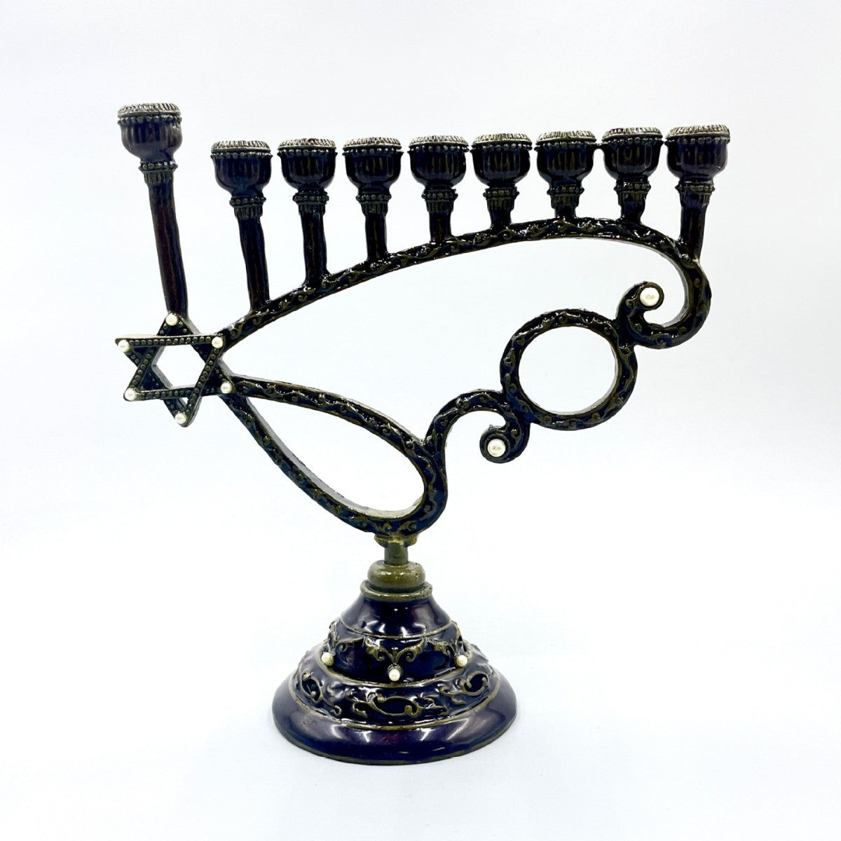 Hanukkah Menorah Zinc Alloy Candlestick