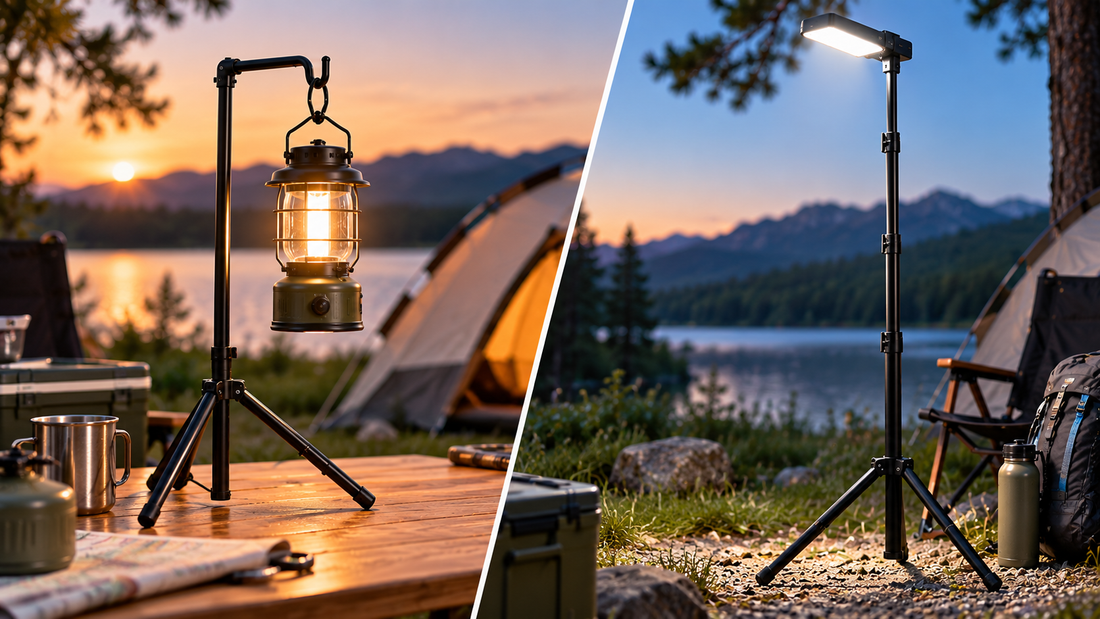 LED Camping Lights Buying Guide: Lantern Stand vs LED Light Pole