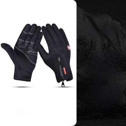 Winter and autumn outdoor warm ski and cycling gloves