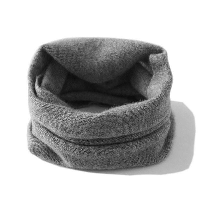 Cashmere Neck Warmer Unisex Autumn and Winter Warm Versatile Cashmere Neck Gaiter Knitted Warm Fake Collar Neck Protector