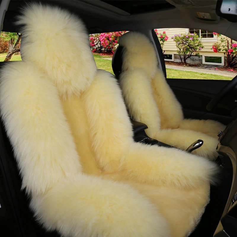 Car seat cushion - winter wool seat cushion
