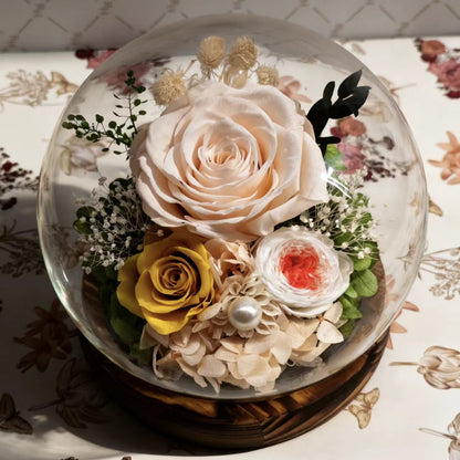 Eternal Flower Glass Dome Rose Gift