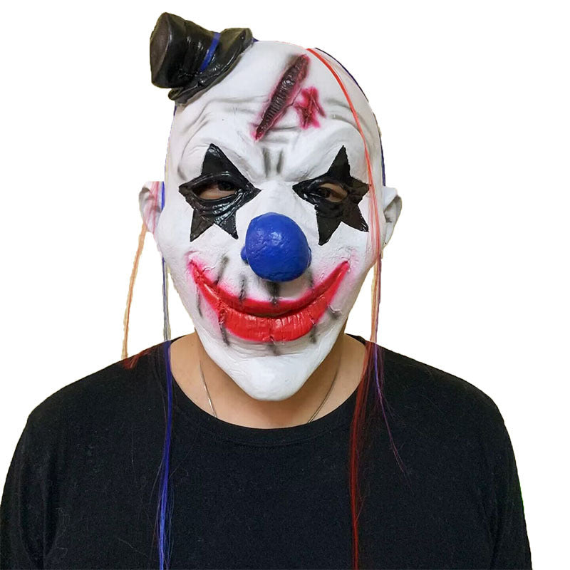 Halloween Clown Mask Latex Costume Party Performance Headgear