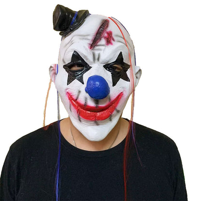 Halloween Clown Mask Latex Costume Party Performance Headgear