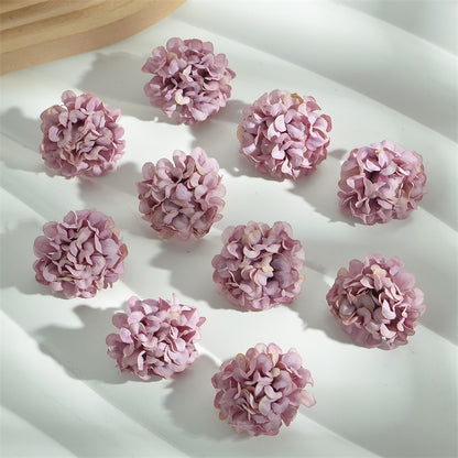 Hydrangea Artificial Flower Heads for DIY Decoration