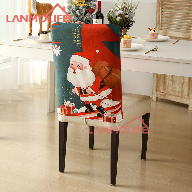 Christmas chair back cover