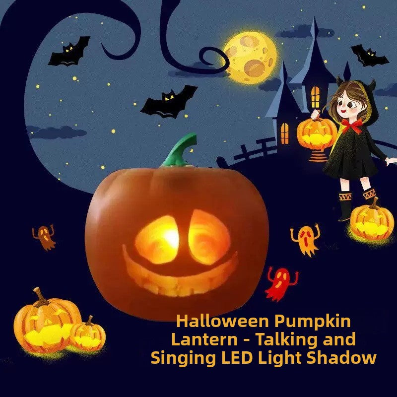 Pumpkin lantern Halloween decoration props will sing and talk