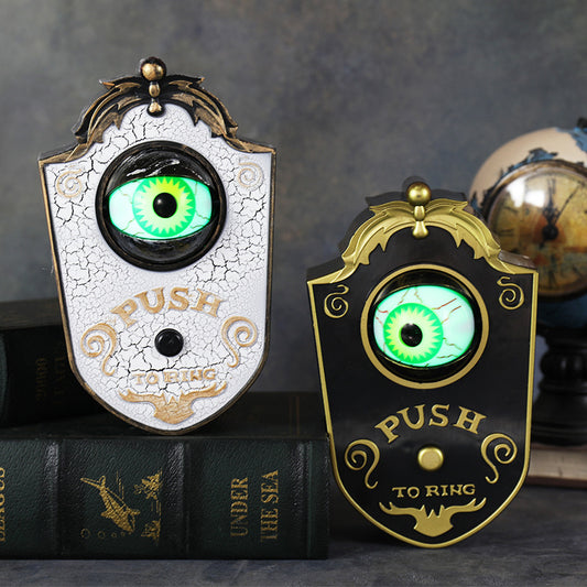 Halloween one-eyed doorbell decoration electric sound luminous eyeball doorbell