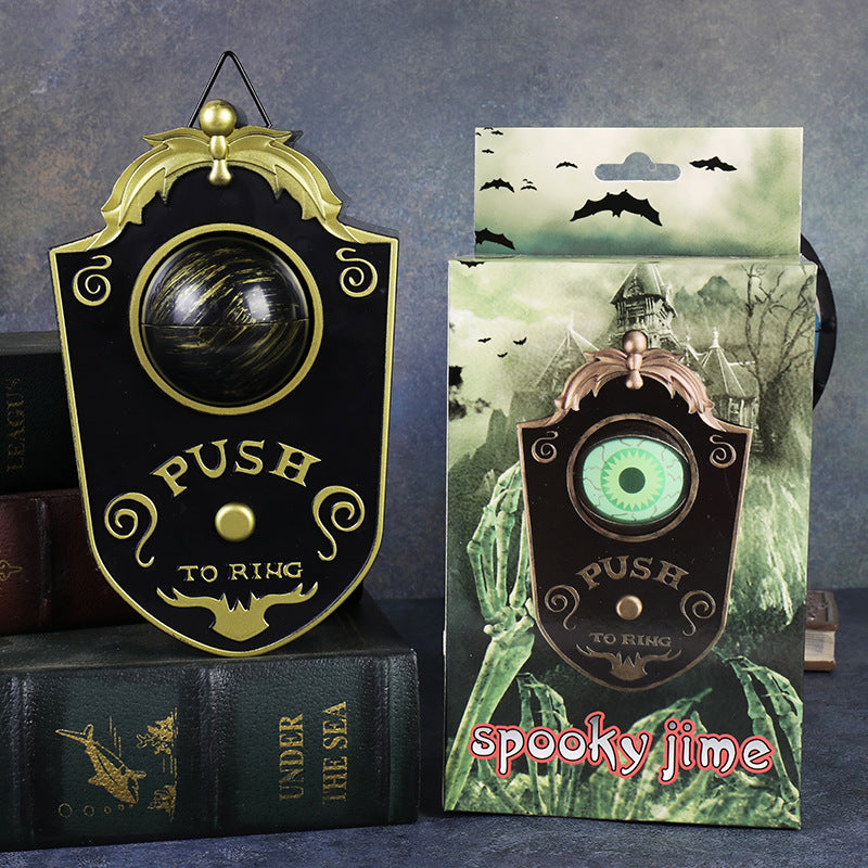 Halloween one-eyed doorbell decoration electric sound luminous eyeball doorbell