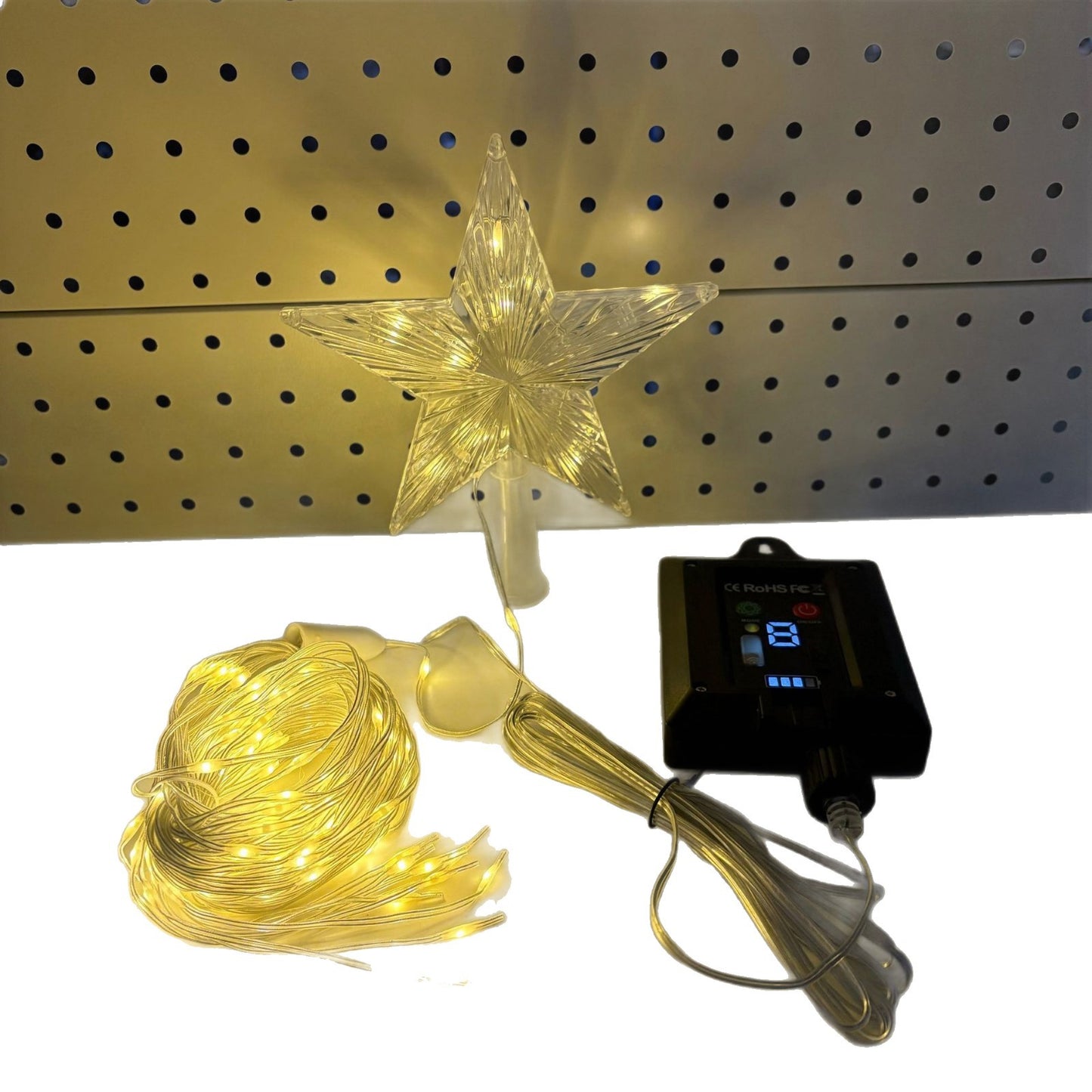 Christmas Leather Wire Tree Top Lights Waterfall Lights