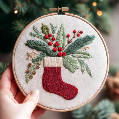 Christmas Embroidery Cross Stitch Kit