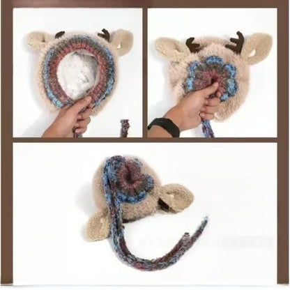 Handmade Festive Christmas Antler Hat