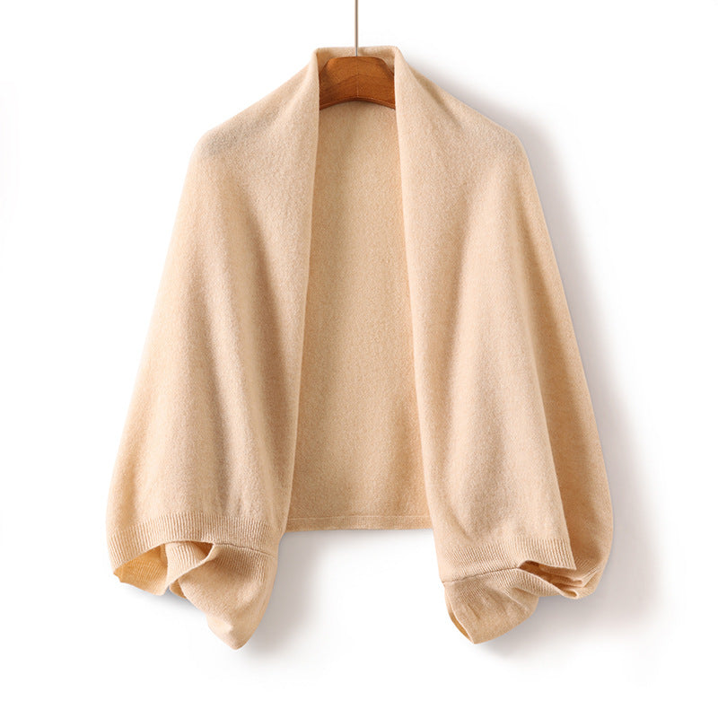 Pure Wool Knitted Scarf and Shawl