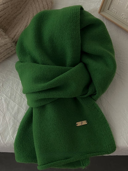 Merino Wool Scarf Winter Warm Unisex