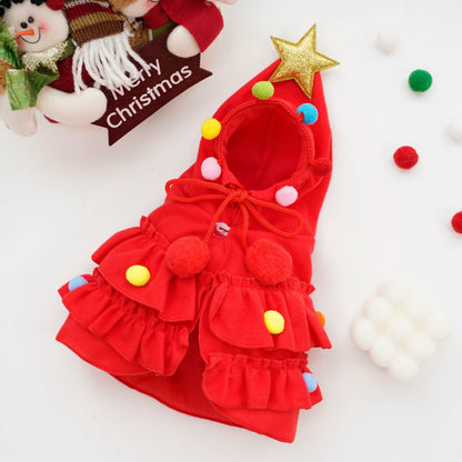 Christmas pet cape