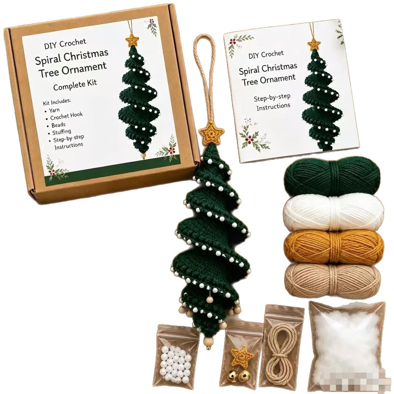 DIY Crochet Christmas Ornament Craft Kit