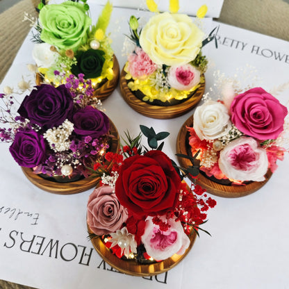 Eternal Flower Glass Dome Rose Gift