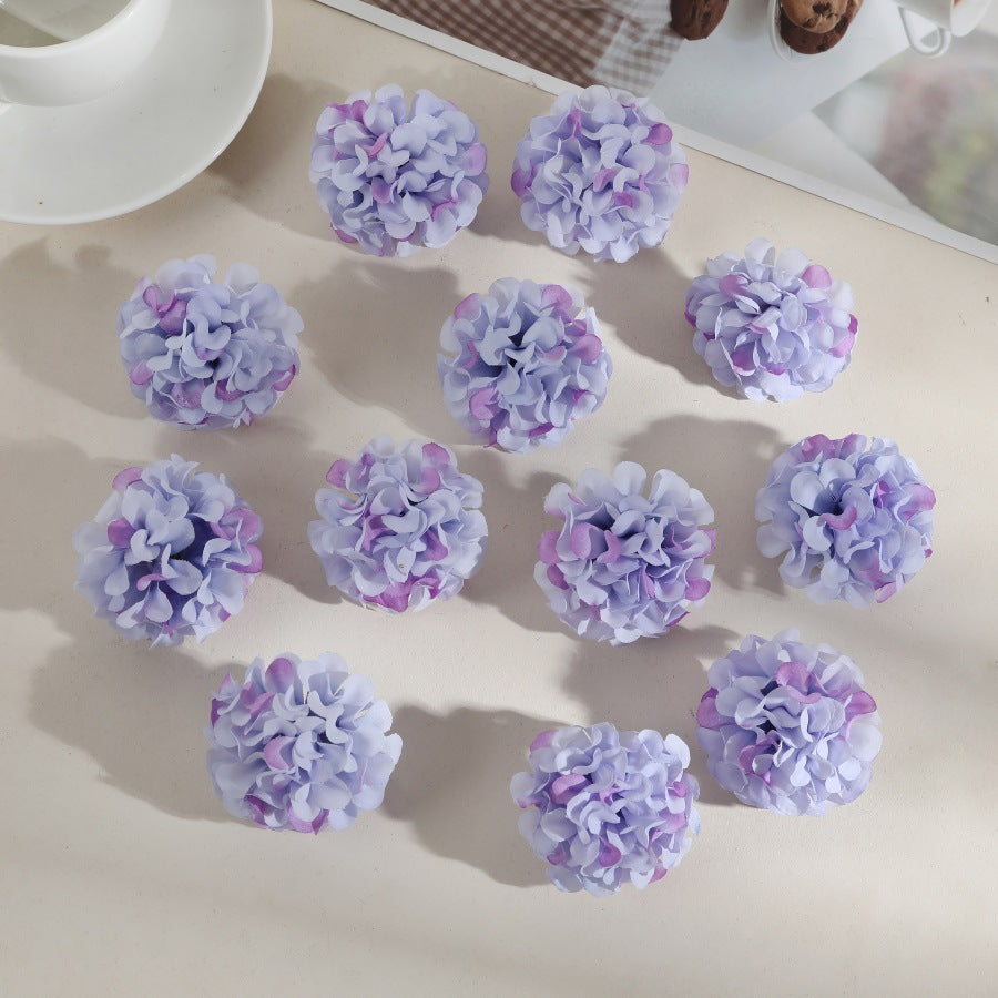 Hydrangea Artificial Flower Heads for DIY Decoration