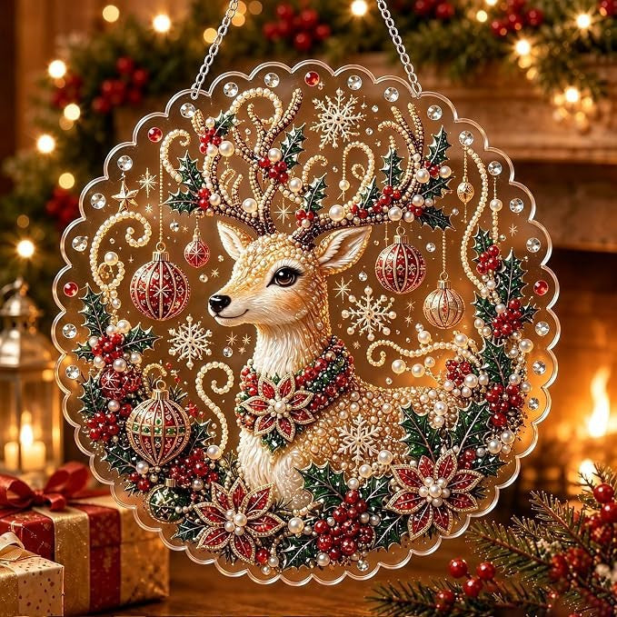 Christmas Diamond Painting Door Hanger