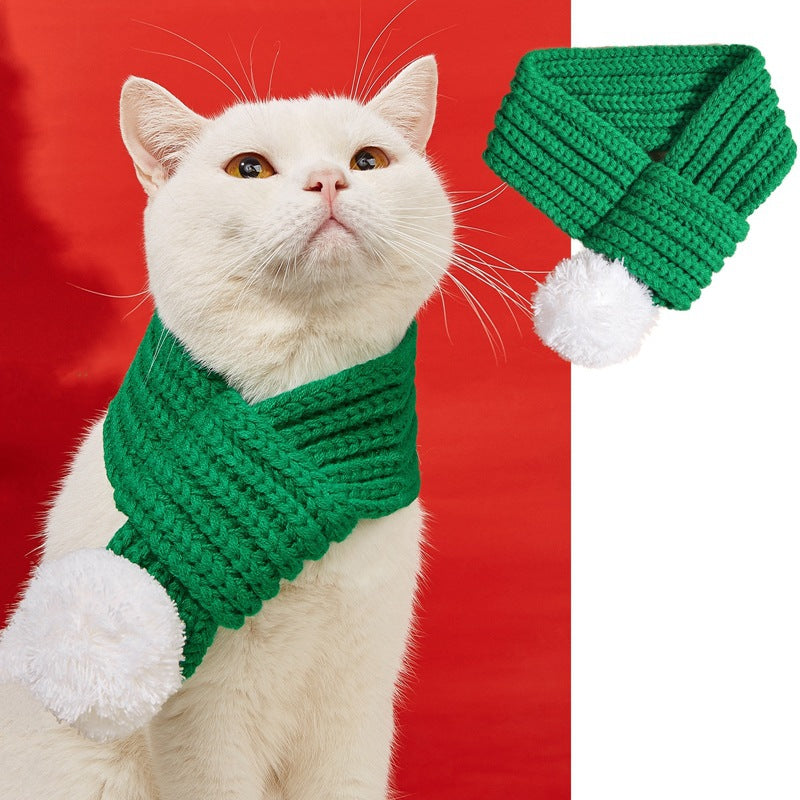 Christmas pet scarf