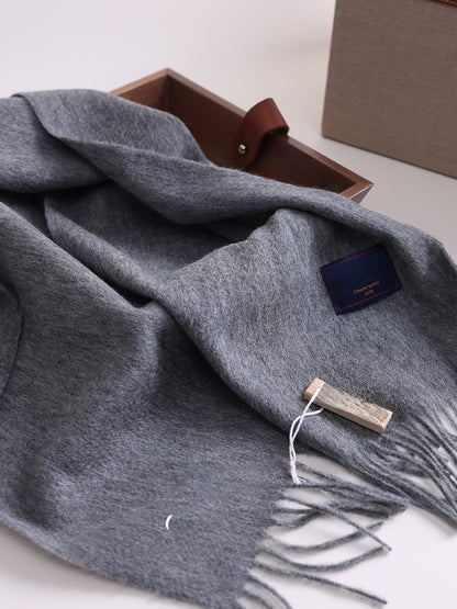 Merino Wool Scarf Winter Warm Unisex