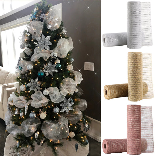 Glitter Mesh Roll Decoration
