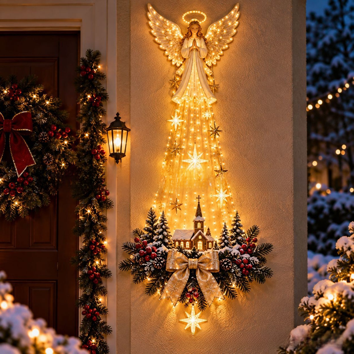 Glowing wall decoration