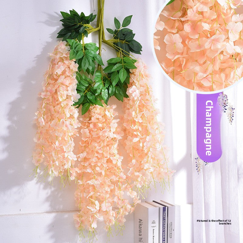 Artificial wisteria flower decoration