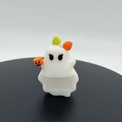 Mystery Phone Buddy Ghost Pumpkin Sticky Phone Decoration Figurine Desktop