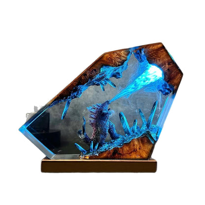 Godzilla Epoxy Resin Decoration Lamp