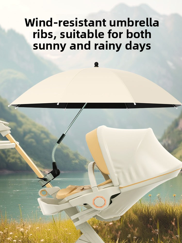 Universal Baby Stroller Sunshade and Rain Umbrella