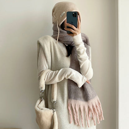 Women's Winter Mohair Blend Scarf