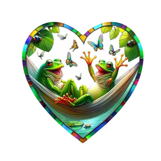 Acrylic Tree of Life Sun Catcher Heart Shape Decoration