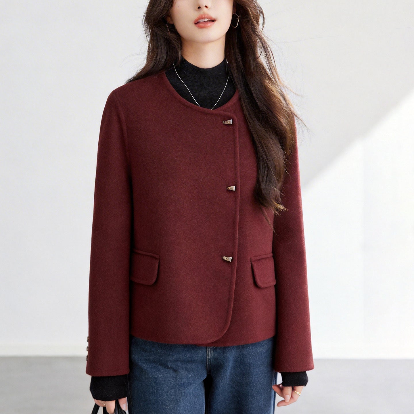 Double-sided tweed jacket