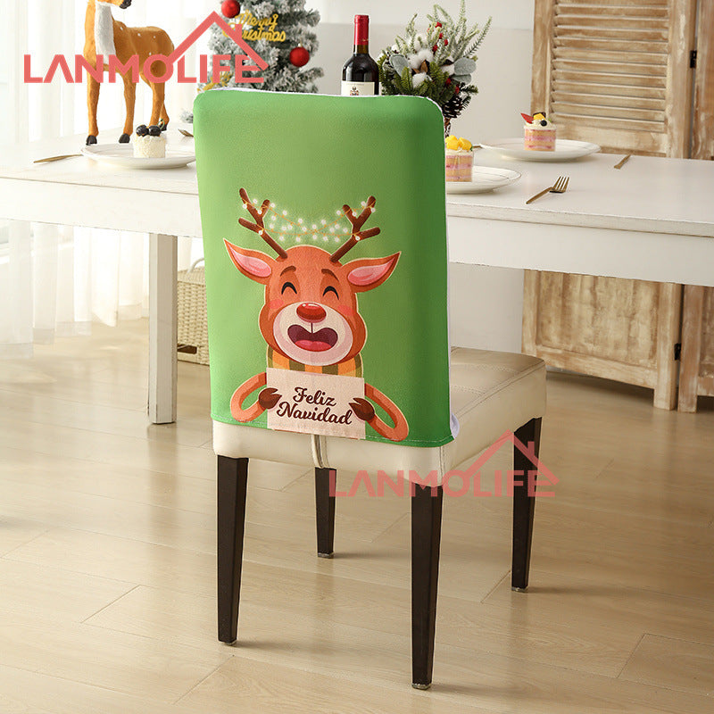 Christmas chair back cover