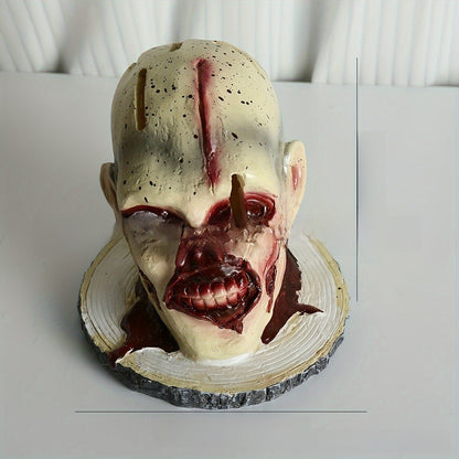 Halloween skull figurine