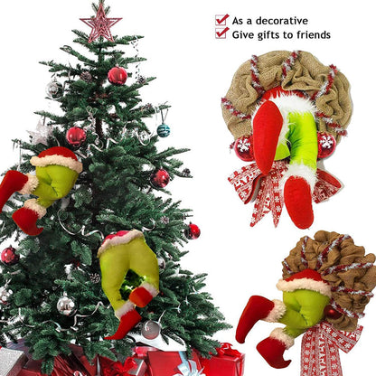 Christmas Elf Leg Burlap Garland