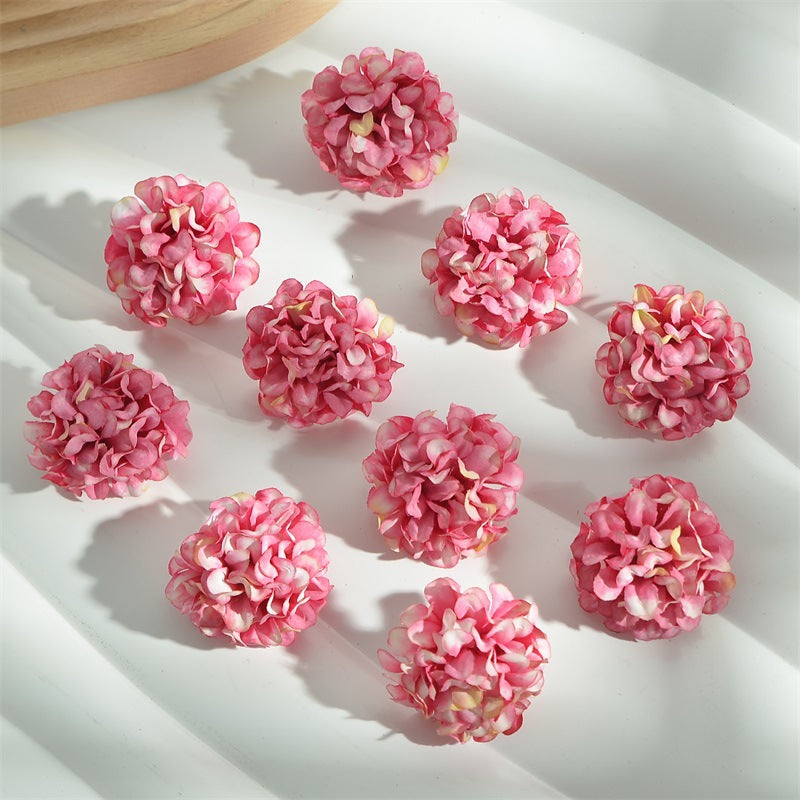 Hydrangea Artificial Flower Heads for DIY Decoration