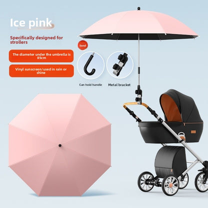 Universal Baby Stroller Sunshade and Rain Umbrella