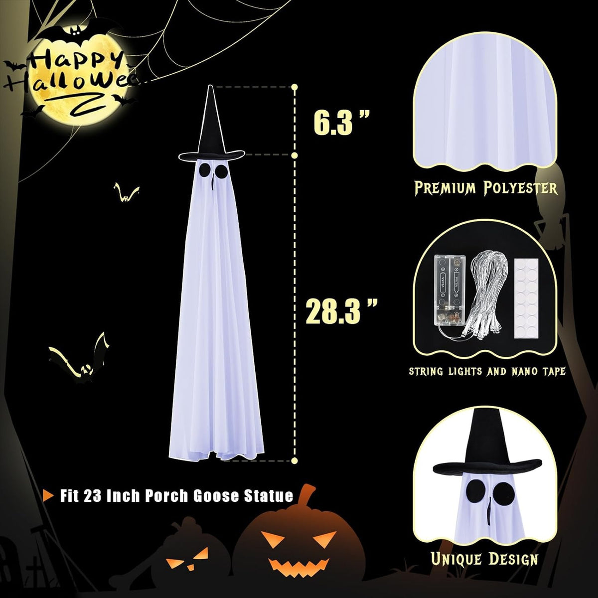 LED Lighted Goose Costume for Halloween Decoration
