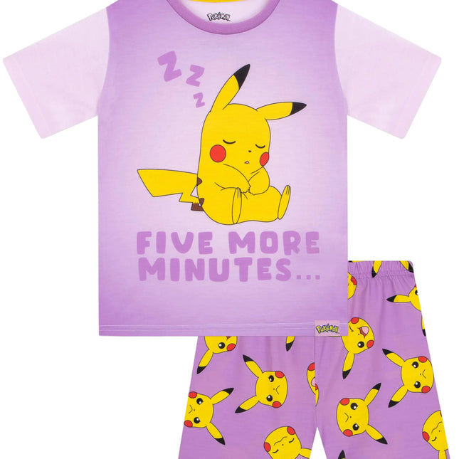 Pokemon Pajamas | Pikachu Pajamas For Girls | Pikachu Girls Pajama Sets | Purple 10