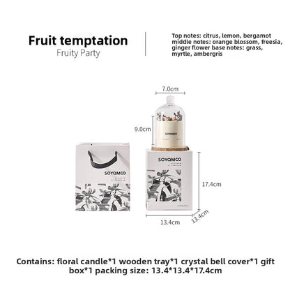 Floral Scented Candles for Home Aromatherapy