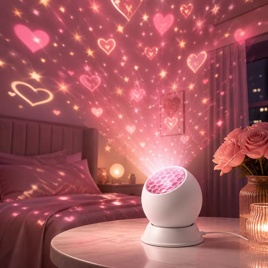 Dynamic Rotating Projection Light for Holiday Decoration